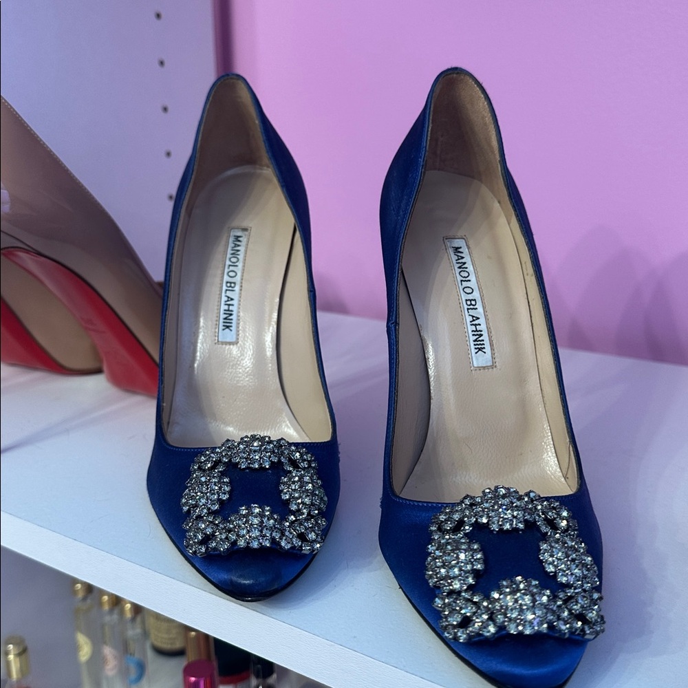 Manolo Blahnik Hangisi 115 Pump - Picture 4 of 8